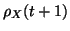 $\displaystyle {\rho}_X(t+1)$