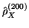 $ \hat{\rho}_X^{(200)}$