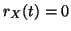 $ r_X(t)=0$