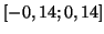 $ [-0,14;0,14]$