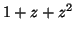 $ 1+z+z^2$