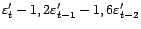 $\displaystyle {\varepsilon}_t+0,3{\varepsilon}_{t-1}-0,4{\varepsilon}_{t-2 }$