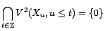 $\displaystyle \forall s,t\in{\mathbb{Z}},\ \ V^2(X_u,u\leq s)=V^2(X_u,u\leq t). $
