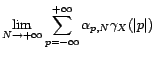 $\displaystyle \lim_{N\rightarrow +\infty}N\mathop{\hbox{\upshape {var}}}\nolimits \left(\bar X_N\right)$