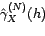 \begin{displaymath} \hat{\gamma}_X^{(N)}(h)=\left\{ \begin{array}{l} \displaysty... ...)\mbox{ si }0\leq h\leq N\ 0\mbox{ sinon} \end{array}\right. \end{displaymath}