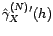 $\displaystyle \frac{1}{N}\sum_{t=1}^{N-h}(X_t-{\mu_X})(X_{t+h}-{\mu_X})$