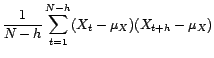 $\displaystyle \hat{\gamma}_X^{(N)}{}'(h)$