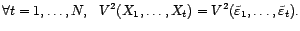 $ V^2(X_t,t=1,\ldots,N)$