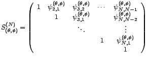 $ T_{({\theta},{\phi})}^{(N)}$