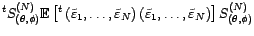 $\displaystyle {\mathbb{E}}\left[{}^t\left(X_1,\ldots,X_N\right)\left(X_1,\ldots,X_N\right)\right]$