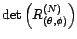 $\displaystyle \sum_{t=1}^N\frac{\tilde e_t^{({\theta},{\phi})}(x)^2}{{\delta}_t^{({\theta},{\phi})}}$