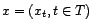$\displaystyle \forall t\in T,\ \ X_t=a+bt+ct^2+Y_t $