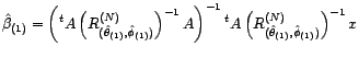 $ \hat{\phi}_{(1)}$