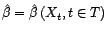 $\displaystyle \mathop{\hbox{\upshape {cov}}}\nolimits (X_s,X_u)\ \ \forall u\in T$