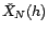 $ \check X_{\left\{1,\ldots,N\right\}}(N+h)$