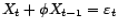 $ \check X_{N}(1)={\phi}_1X_{t-1}-\cdots-{\phi}_pX_{t-p}$