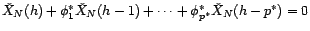 $ (\check X_N(h))_{h> q}$