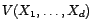 $ X_1,\ldots,X_d\in L^2({\Omega},{\cal F},\P)$