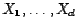 $ V(X_1,\ldots,X_d)$