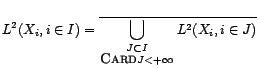 $ V^2(X_i,i\in I)$