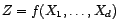 $ {\mathbb{E}}[Y\vert X_1,\ldots,X_d]$