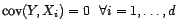 $ P^\bot_{V(1,X_1,\ldots,X_d)}(Y)={\mathbb{E}}[Y]$