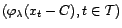 $ ({\varphi}_{\lambda}(x_t-C),t\in{\cal T})$