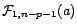 $ {\cal F}_{1,n-p-1}(a)$