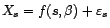$ X_s=f(s,{\beta})+{\varepsilon}_s$