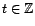 $ t\in{\mathbb{Z}}$