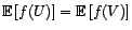 $ \P\left(U_1\leq a_1,\ldots,U_n\leq a_n\right)=\P\left(V_1\leq a_1,\ldots,V_n\leq a_n\right)$