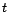 $\displaystyle t$