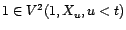 $\displaystyle \langle P^\bot_{V^2(1,X_u,u<t)}(X_t),1\rangle=\langle X_t,P^\bot_{V^2(1,X_u,u<t)}(1)\rangle $