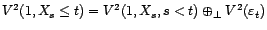 $ \mathop{\hbox{\upshape {cov}}}\nolimits ({\varepsilon}_s,{\varepsilon}_t)=0$