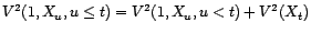 $ V^2(1,X_u,u<t)+V^2({\varepsilon}_t)\subset V^2(1,X_u,u\leq t)$