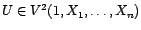 $ U=P^\bot_{V^2(1,X_1,\ldots,X_n)}(Y)$