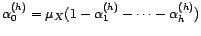 $\displaystyle \left(\begin{array}{cccc} 1&{\rho}_X(1)&\dots&{\rho}_X(h-1)\ {\... ...in{array}{c} {\rho}_X(1)\\ {\rho}_X(2)\\ \vdots\\ {\rho}_X(h)\end{array}\right)$