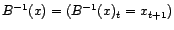 $ B(X)=(B(X)_t=X_{t-1},t\in{\mathbb{Z}})$