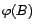 $ \left(I+{\varphi}_1B+\cdots+{\varphi}_pB^p\right)(X)={\varepsilon}$