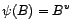 $ {\varphi}(B)=B^u$