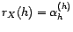 $ r_X(h)=0$