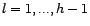 $ r_X(l)={\alpha}^{(h)}_l$