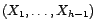 $ X_{t+h}$