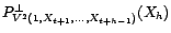 $ (X_1,\ldots,X_{h-1})$