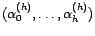 $ P^\bot_{V^2(1,X_{t+1},\ldots,X_{t+h-1})}(X_h)$