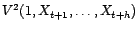 $ V^2(1,X_{t+1},\ldots,X_{t+h-1})$