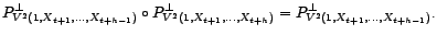 $ V^2(1,X_{t+1},\ldots,X_{t+h})$