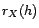 $\displaystyle {r}_X(p)$