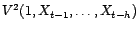 $ P^\bot_{V^2(1,X_{t-1},\ldots,X_{t-h-1})}(X_t)$