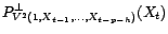 $ I+{\phi}_1B+\cdots+{\phi}_pB^p$
